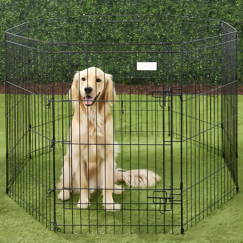 Exercise Pet Play Pen 6/8 Panels  Puppy Pen for Travel&Camping Outdoor Activities