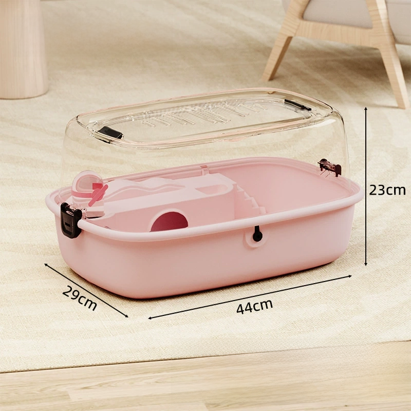 Hamster cage luxury villa transparent golden hamster small pet breeding box hamster supplies winter use portable house