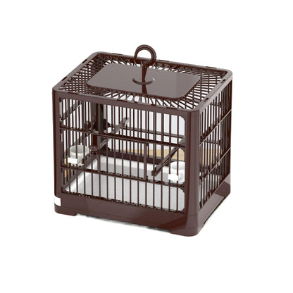 Birdcage drawer-style plastic square cage parrot cage luxury villa swallow-specific lovebird breeding home use ornamental cage