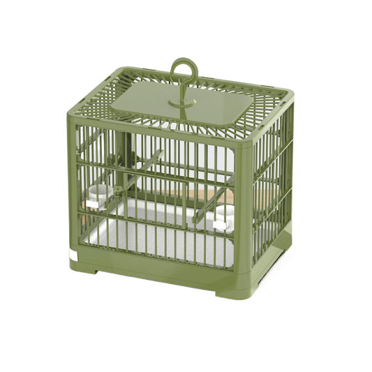 Birdcage drawer-style plastic square cage parrot cage luxury villa swallow-specific lovebird breeding home use ornamental cage