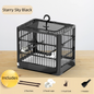 Birdcage drawer-style plastic square cage parrot cage luxury villa swallow-specific lovebird breeding home use ornamental cage