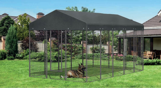 Metal Kennel Kit New Models Grey Hammer Finish with Strong Diameter