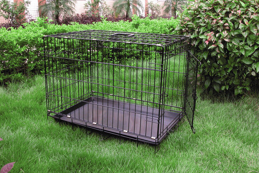 Portale Wire Pet Cage for Small/Medium/Large Dog with Epoxy Black or  Electro-Coating Black