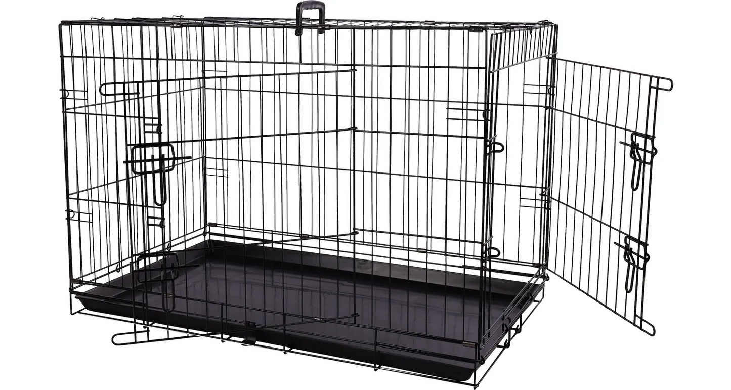 Portale Wire Pet Cage for Small/Medium/Large Dog with Epoxy Black or  Electro-Coating Black