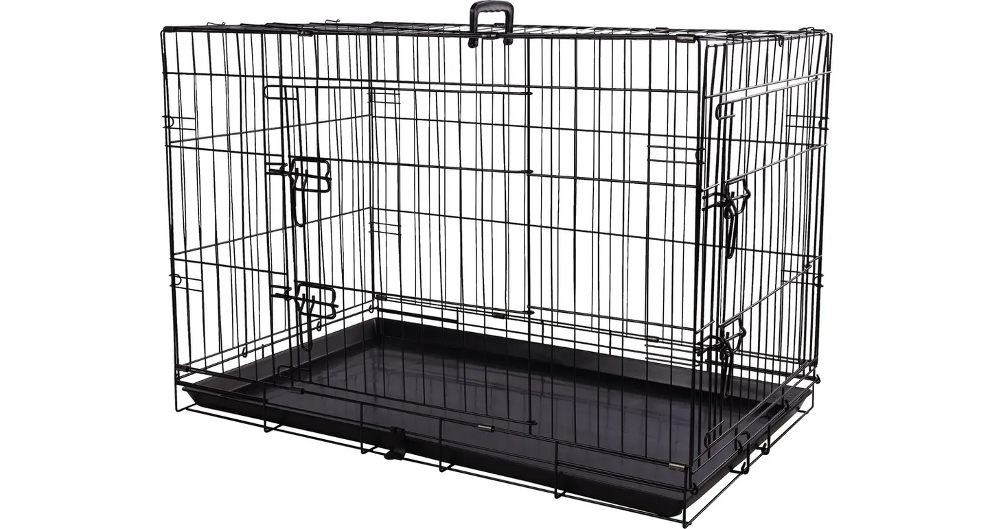 Portale Wire Pet Cage for Small/Medium/Large Dog with Epoxy Black or  Electro-Coating Black