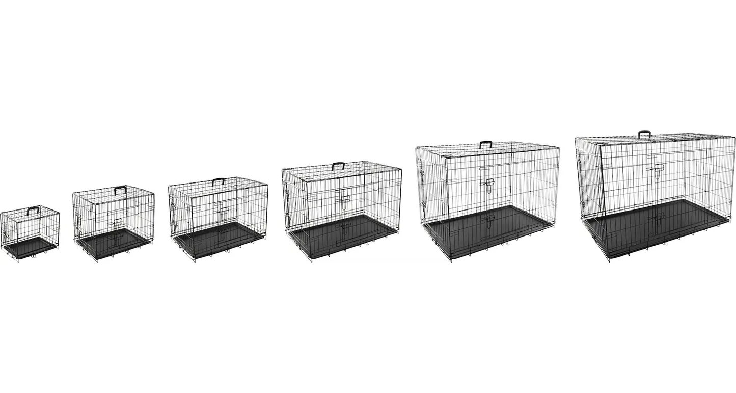 Portale Wire Pet Cage for Small/Medium/Large Dog with Epoxy Black or  Electro-Coating Black