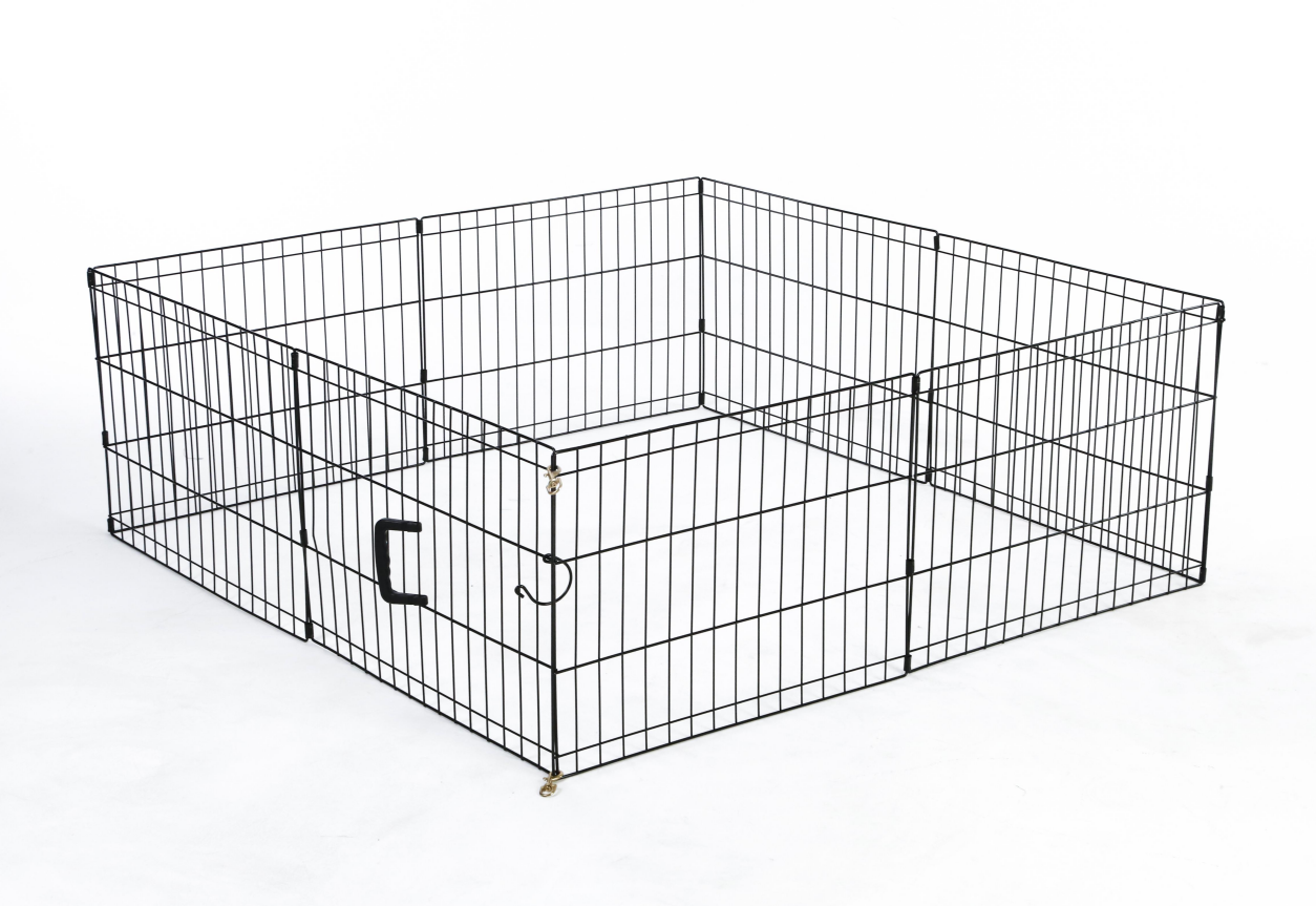 Exercise Pet Play Pen 6/8 Panels  Puppy Pen for Travel&Camping Outdoor Activities