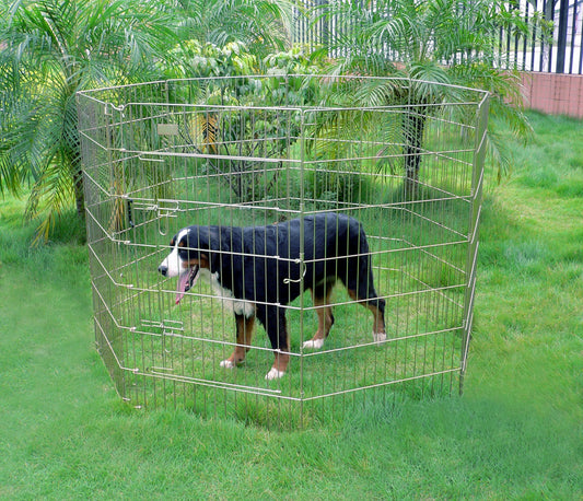 Exercise Pet Play Pen 6/8 Panels  Puppy Pen for Travel&Camping Outdoor Activities