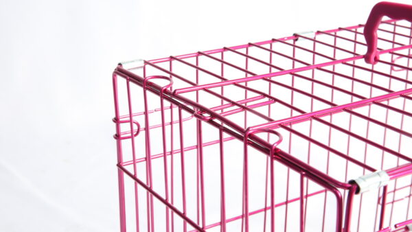 Pink Fashion Dog Crate – Stylish Comfort - Image 5