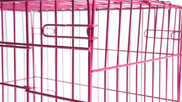 Pink Fashion Dog Crate – Stylish Comfort - Image 7