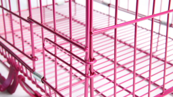 Pink Fashion Dog Crate – Stylish Comfort - Image 8