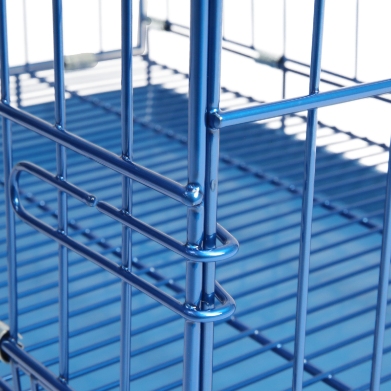 Royal Blue Dog Crate – Vibrant and Secure - Image 3