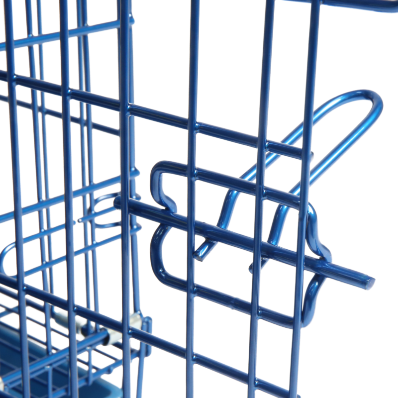 Royal Blue Dog Crate – Vibrant and Secure - Image 2