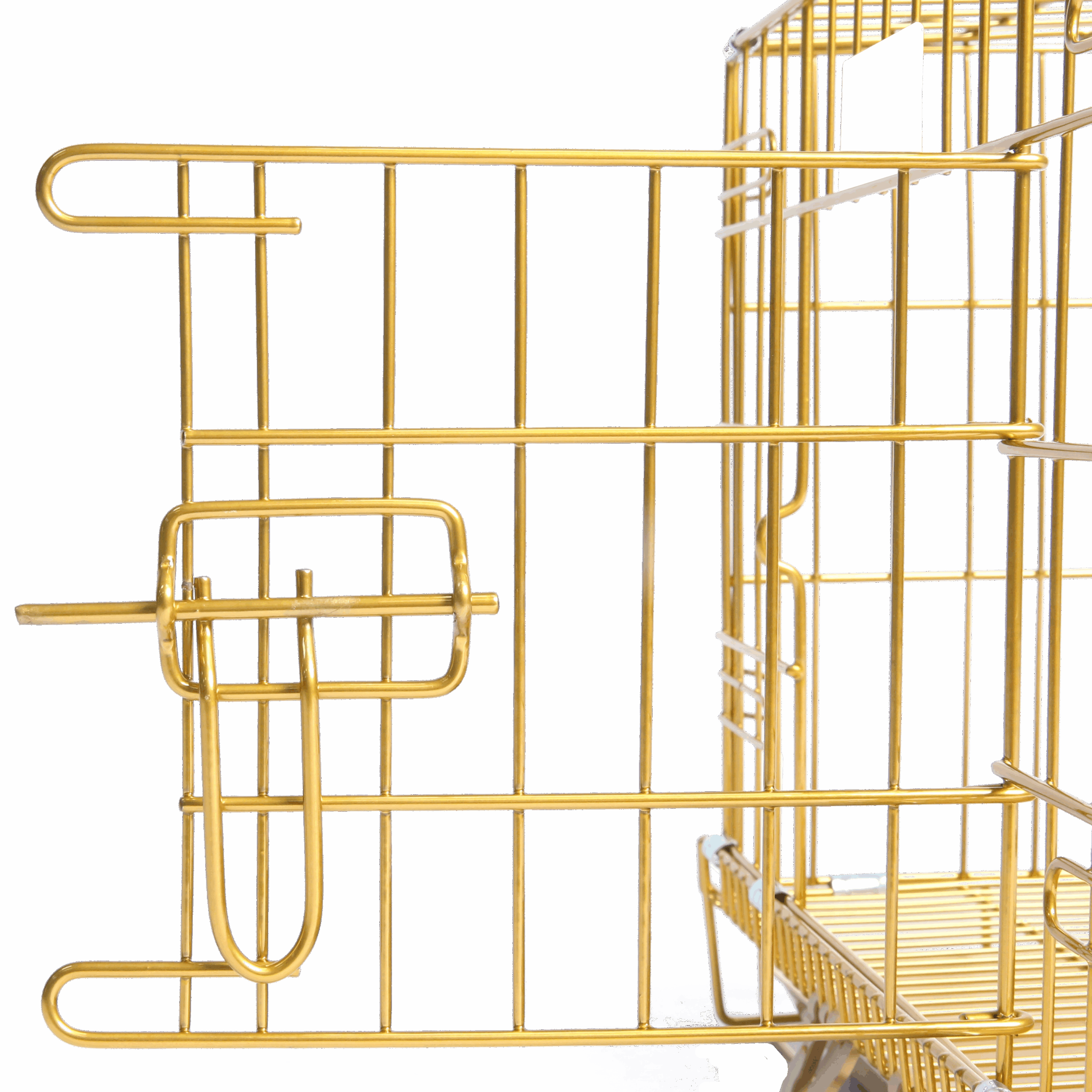 Gold Deluxe Dog Crate – Elegance & Durability Combined