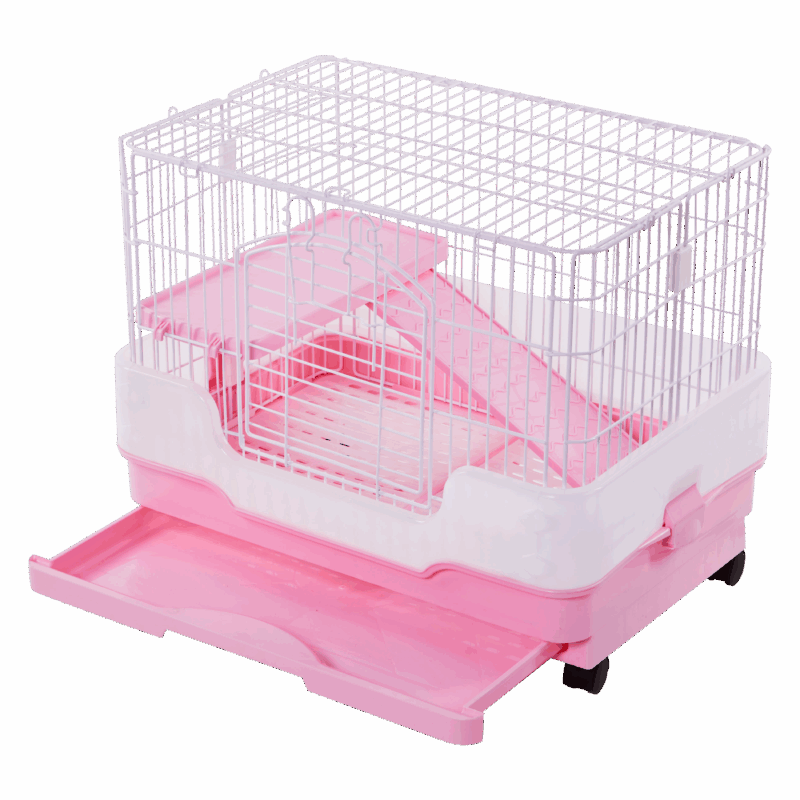 Deluxe Pink Large Pet Cage – Ideal for Small Pets - Image 3