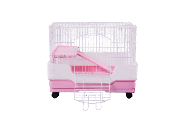 Deluxe Pink Large Pet Cage – Ideal for Small Pets