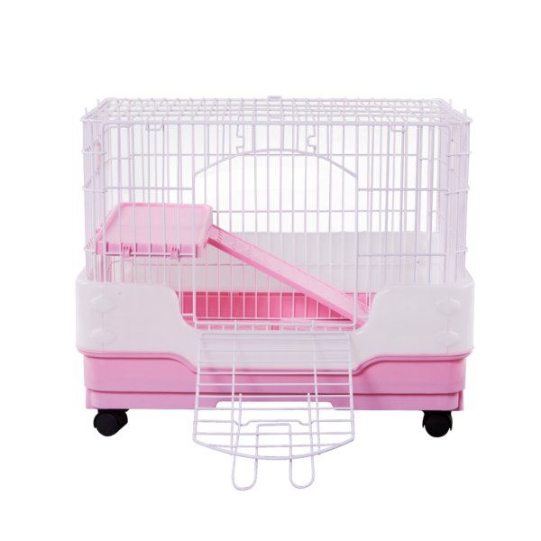 Deluxe Pink Large Pet Cage – Ideal for Small Pets