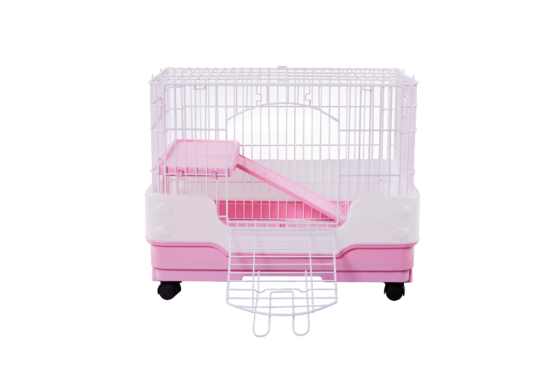 Deluxe Pink Large Pet Cage – Ideal for Small Pets