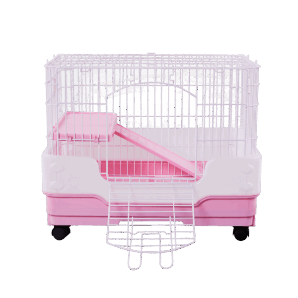 Deluxe Pink Large Pet Cage – Ideal for Small Pets