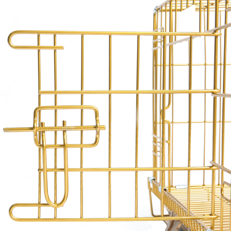 Gold Deluxe Dog Crate – Elegance & Durability Combined - Image 5