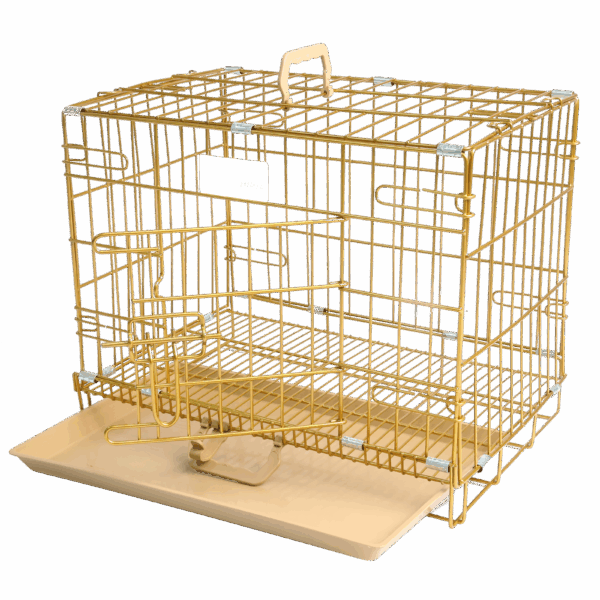 Gold Deluxe Dog Crate – Elegance & Durability Combined - Image 4