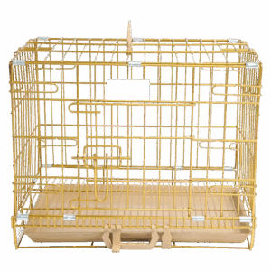 Gold Deluxe Dog Crate – Elegance & Durability Combined