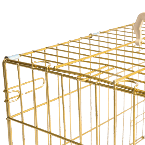 Gold Deluxe Dog Crate – Elegance & Durability Combined - Image 3