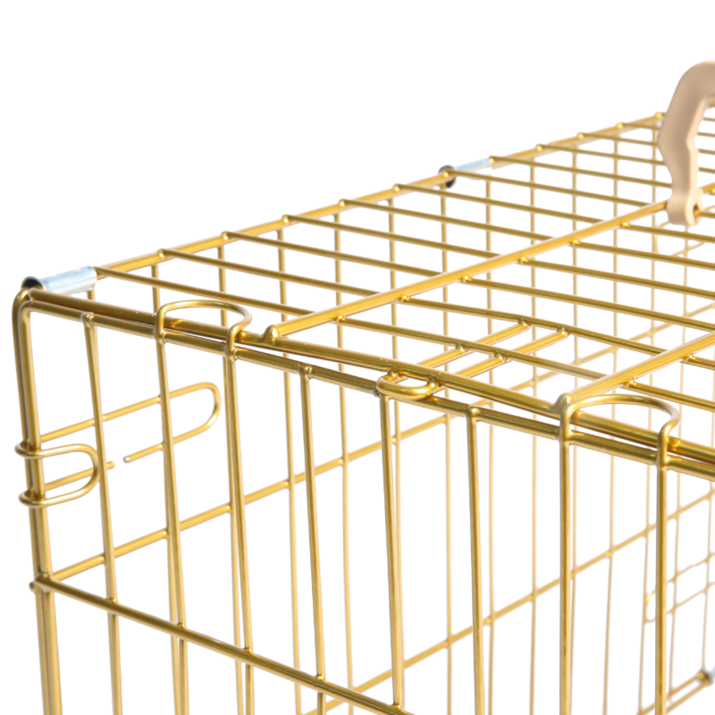 Gold Deluxe Dog Crate – Elegance & Durability Combined - Image 3