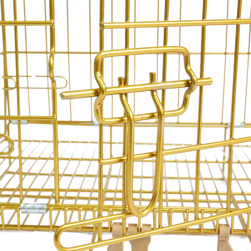 Gold Deluxe Dog Crate – Elegance & Durability Combined - Image 2